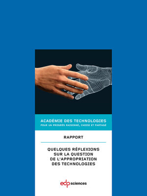 cover image of Appropriation des technologies par la société